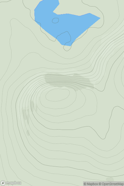 Thumbnail image for Beinn a' Deas [Lewis and Nearby Islands] showing contour plot for surrounding peak